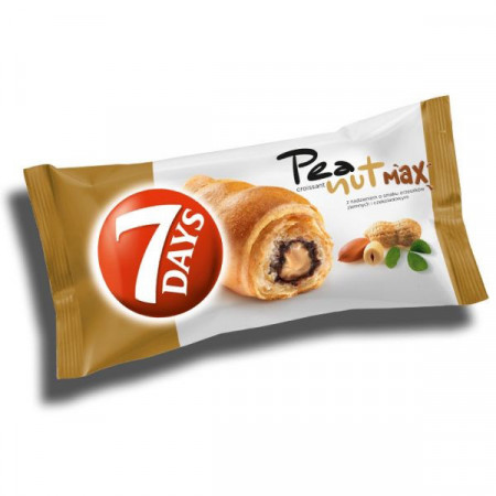 7 Day's Max Croissant cu Crema de Arahide si Cacao 80g
