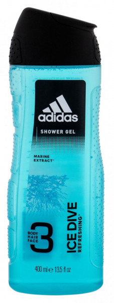 Adidas Ice Dive Refreshing Gel de Dus 400ml