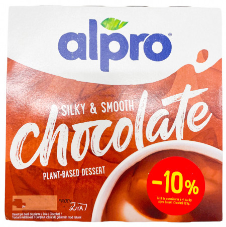 Alpro Desert din Soia cu Ciocolata cu Adaos de Calciu si Vitamine UHT 4bucati x 125g