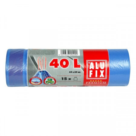 Alufix Premium Saci Menajeri cu Banda 40L 15bucati