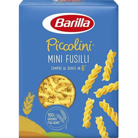 Barilla Piccolini Mini Fusilli Paste Alimentare din Faina de Gris Dur 500g