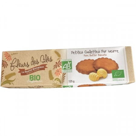 Biscuiterie L’Abbaye Biscuiti Bio cu Unt 125g