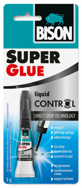 Bison Adeziv Cianoacrilat Super Glue Control 3g