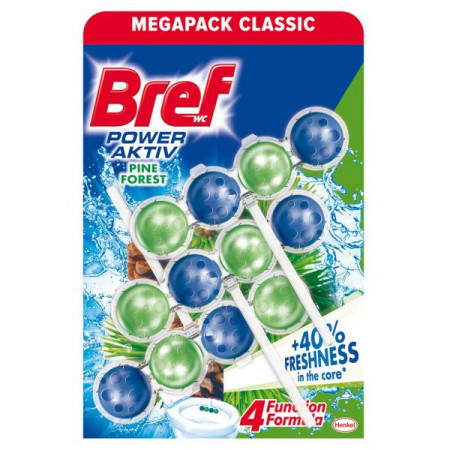 Bref Odorizant de Baie pentru Wc Power Aktiv Pine 3 x 50g
