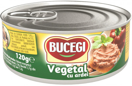 Bucegi Pasta Vegetala Tartinabila cu Ardei 120g