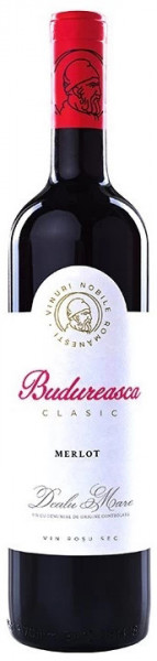 Budureasca Clasic Merlot Vin Rosu Sec 14.5% Alcool 750ml