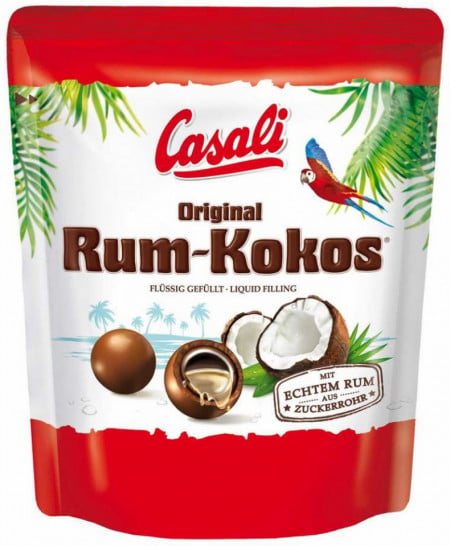 Casali Rum Kokos Bomboane de Ciocolata cu Umplutura Lichida de Alcool 175g
