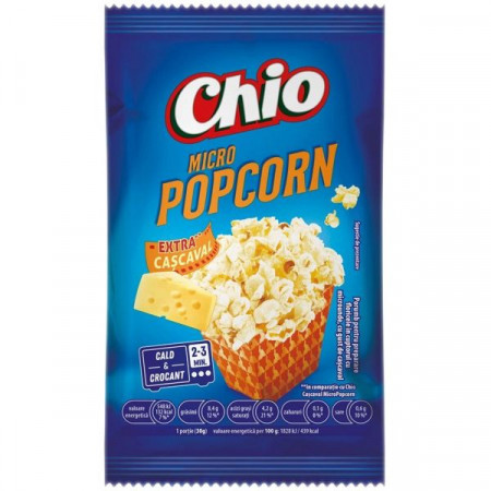 Chio Popcorn pentru Microunde cu Gust de Cascaval 80g