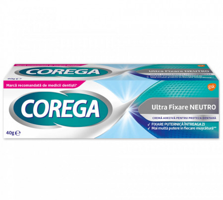 Corega Ultra Fixare Neutro Crema Adeziva pentru Proteza Dentara 40g