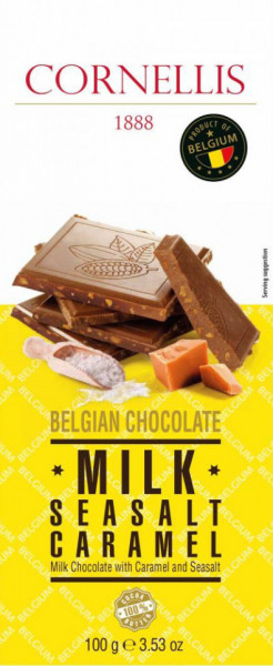 Cornelis Ciocolata cu Lapte si Caramel Sarat 100g