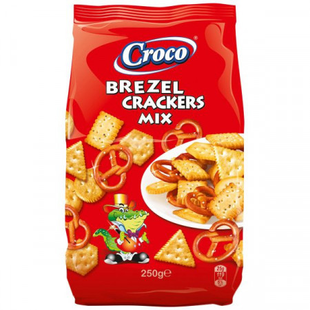 Croco Brezel Crackers Mix Biscuiti Aperitiv 250g