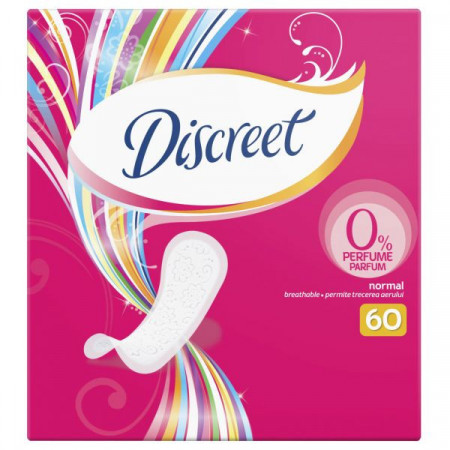Discreet Absorbante Zilnice Normal fara Parfum 60bucati