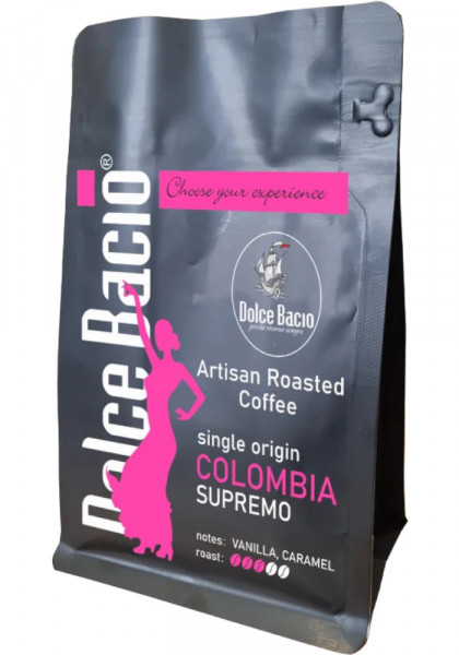 Dolce Bacio Colombia Medelin Supremo Cafea Boabe Prajita 200g