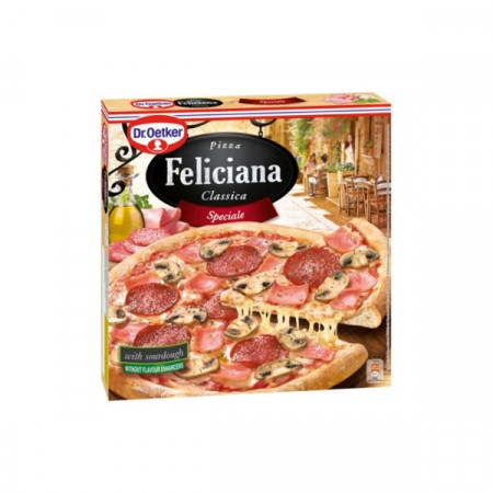 Dr.Oetker Pizza Feliciana cu Sunca Ciuperci si Salam 335g