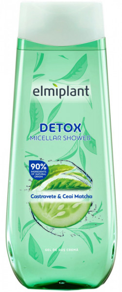 Elmiplant Detox Micellar Shower Gel de Dus cu Castravete si Ceai Matcha 400ml