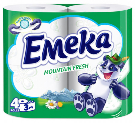 Emeka Mountain Fresh Hartie Igienica 3 Straturi 4 Role