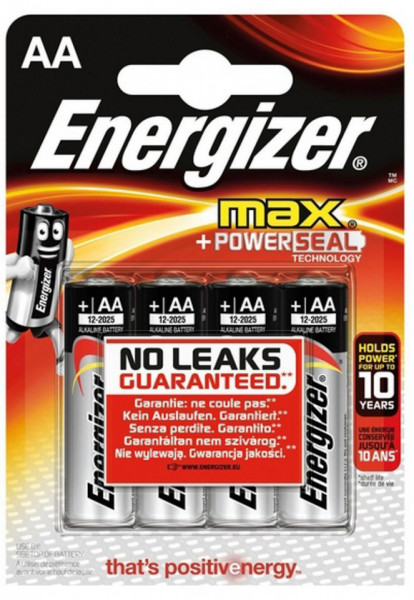 Energizer Baterii Alkaline Max AA R6 4buc