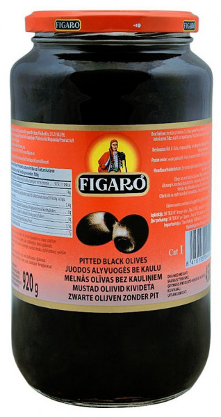 Figaro Masline Negre fara Samburi 920g