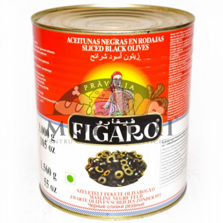 Figaro Masline Negre Felii 3Kg