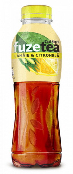 Fuzetea Bautura Racoritoare Necarbogazoasa cu Extract de Ceai Negru si Suc de Lamaie si Extract de Citronela 500ML