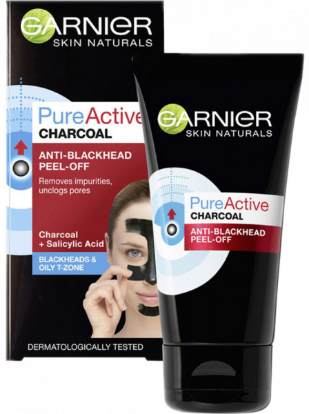 Garnier Skin Naturals Pure Active Masca Peel Off Anti Puncte Negre imbogatita cu Carbune 50ml