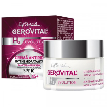 Gerovital H3 Evolution Crema Antirid Intens Hidratanta SPF10 50ml