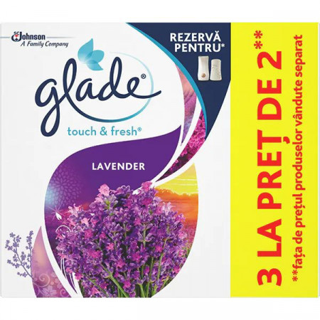 Glade Touch&Fresh Lavender Rezerva 3bucati x 10ml