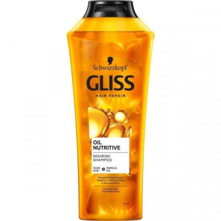 Gliss Oil Nutritive Sampon cu Acid Oleic si Ulei de Marula 400ml