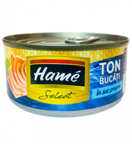 Hame Select Ton Bucati in Suc Propriu 160g