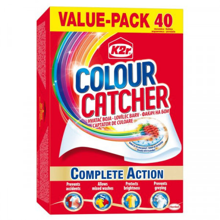 K2r Colour Catcher Servetele Captatoare de Culoare 40buc