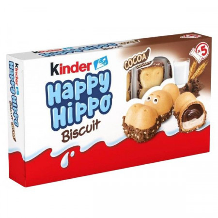 Kinder Happy Hippo Napolitana cu Ciocolata 5bucati 103.5g