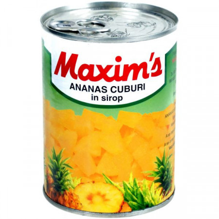 Maxim s Ananas Cuburi in Sirop 565g
