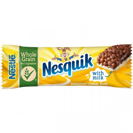 Nesquik Baton de Cereale cu Baza de Lapte Cacao Vitamine si Minerale 25g