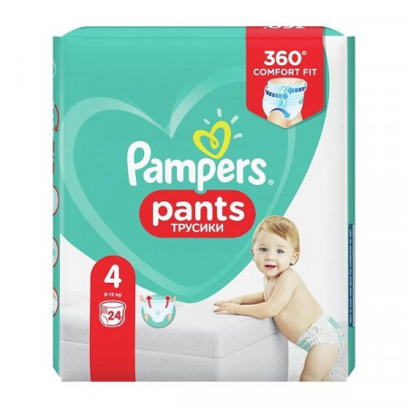 Pampers Pants Marimea 4 Scutece Chilotel 9-15kg 24bucati