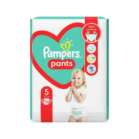 Pampers Pants Marimea 5 Scutece Chilotel 12-17kg 22bucati