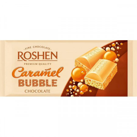 Roshen Ciocolata Aerata cu Caramel 85g