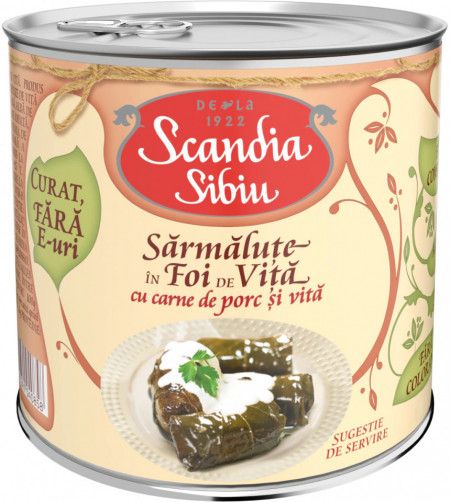 Scandia Sarmalute in Foi de Vita cu Carne de Porc si Vita 400g
