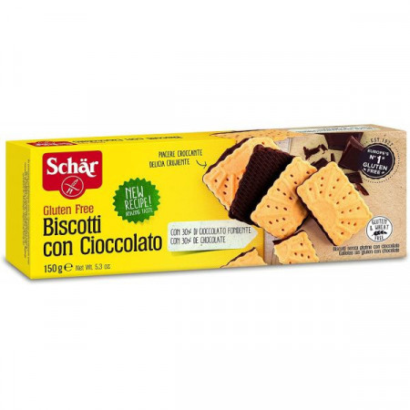 Schar Biscuiti cu Ciocolata fara Gluten 150g