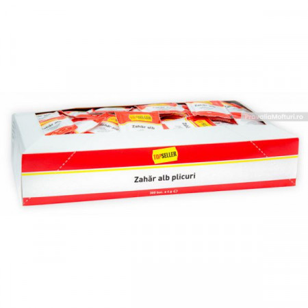 TopSeller Zahar Alb Plicuri 300buc x 4g