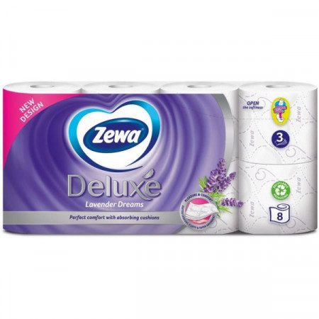 Zewa Deluxe Lavender Dreams Hartie Igienica 3 Straturi 8 Role