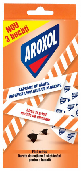 Aroxol Capcane de Hartie Impotriva Moliilor de Alimente 2 buc