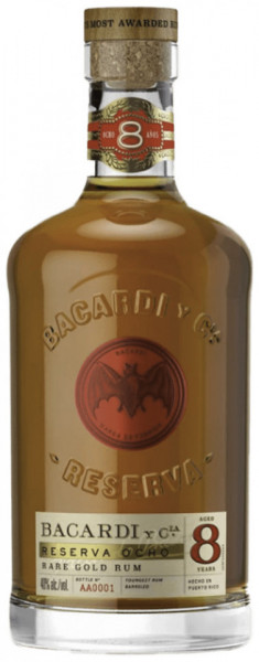 Bacardi Reserva Rare Gold Rum 8 Ani 40% Alcool 700ml