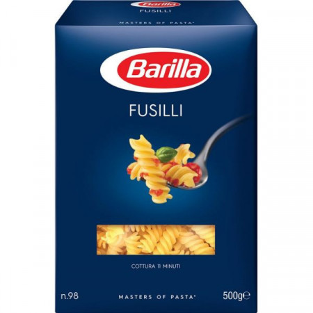 Barilla Fusilli No 98 Paste Alimentare din Gris de Grau Dur 500g