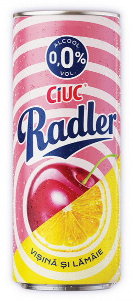 Ciuc Radler Bere cu Visine si Lamaie 0% Alcool 330ML