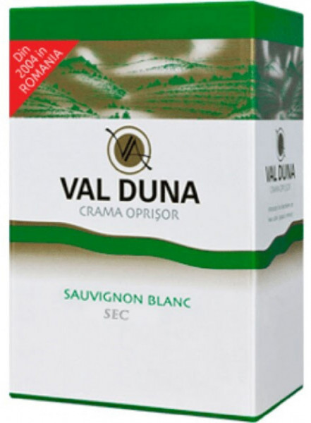Crama Oprisor Val Duna Bib Sauvignon Blanc Vin Alb Sec 14% Alcool 3L