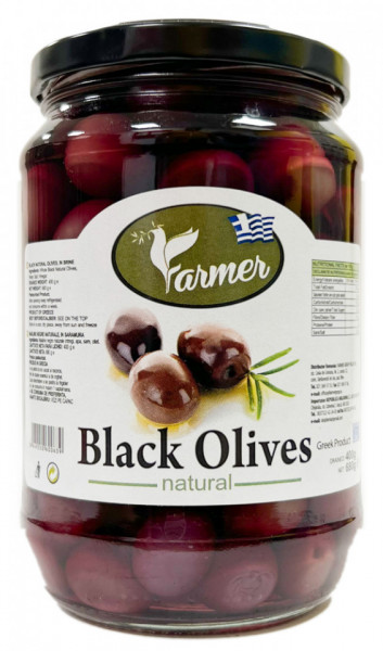 Farmer Masline Negre Naturale in Saramura 680g