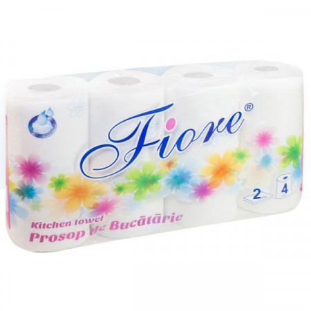 Fiore Prosoape de Bucatarie 2 Straturi 4 Role