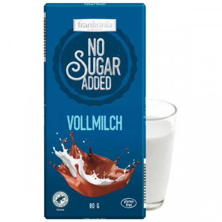Frankonia Ciocolata cu Lapte fara Zahar fara Gluten 80g