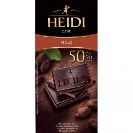 Heidi Ciocolata Amaruie 50% 80g