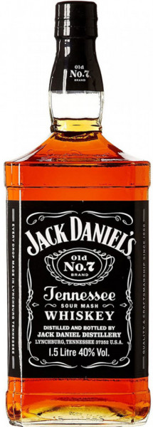 Jack Daniel's Tennessee Whiskey 40% Alcool 1.5L